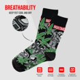 thumbnail image 4 of HIGHTIMES Magazine Officially Licensed Socks, Funny Novelty Crew Socks, Fun Unique Patterns And Designs, 4 of 6