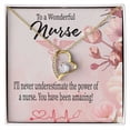 thumbnail image 4 of Amazing Nurse Healthcare Medical Worker Nurse Appreciation Forever Necklace w Message Card, 4 of 20