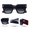 thumbnail image 4 of Gafas de sol SOJOS Vintage Oversized Square SJ2194 para mujer, 4 of 5