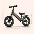 thumbnail image 5 of WLRETMCI Toddler Balance Bicycle for Boys Girls Age 2 to 5 Years 12 inch Kids Balance Bikes for Toddlers Training Birthday Chrismas Gifts, Black, 5 of 8