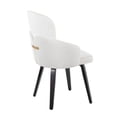 thumbnail image 6 of LumiSource Black Wood, Cream Velvet, Gold Metal Dahlia Dining Chair - Set of 2, 6 of 8