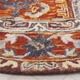thumbnail image 3 of SAFAVIEH Aspen Joandra Oriental Area Rug, Rust/Ivory, 7' x 7' Round, 3 of 7