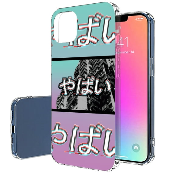 TalkingCase Slim Case for Apple iPhone 13 Pro, Slim Thin Gel Tpu Cover, Yabai Urban Glitch Print, Light Weight, Flexible, Soft, Anti-Scratch, Printed in USA