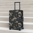 thumbnail image 6 of Gukieu Vintage Moon with Plants and Fox Print Suitcase Protective Cover, Elastic Zipper Buckle Suitcase Protective Cover, Suitable for Travel, Business Trip-Small, 6 of 7