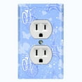 thumbnail image 1 of Metal Light Switch Plate Cover Romantic Paris  Eiffel Tower Bicycle Cupid Blue PRS018, 1 of 13