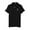 Black Heather, variant on Men's Slim Fit Short Sleeve Polo Shirt with Applique, White/Black, Medium