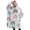 White Boho Bohemia, variant on Oversized Wearable Blanket Hoodie,White Boho Bohemia Rainbow Leopard Hearts Pattern Sherpa Blanket Hoodie with Super Pockets,Super Warm Fuzzy Pullover for Women & Men