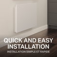 thumbnail image 4 of Stelpro White Mirage Convector Heater - 2000W, 240 Volts - (NOT a Plug-In) Controlled via Wall Thermostat (sold separately), 4 of 11