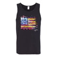 thumbnail image 2 of Wild Bobby, Colorful Neon Flag Hearts Love, Streetwear, Men Graphic Tank Top, Black, Small, 2 of 3