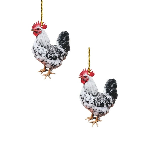 2Pack Christmas Ornaments Festive Hanging Decorations Quality Colorful Baubles & Tree Hangs Home Decor