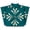 Teal, variant on Mi Alma Indian Red Floral Tile Stickers - Removable Vinyl 4x4, 24 pcs