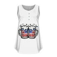 thumbnail image 3 of GERsome Plus Size American Flag Tank Tops Womens 4th of July Patriotic T Shirts V Neck Sleeveless USA Flag Stars Stripes Graphic Tees L-4XL, 3 of 4