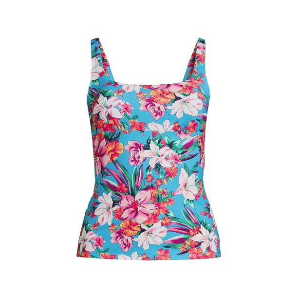 Lands' End Women's DDDCup Chlorine Resistant Square Neck Underwire