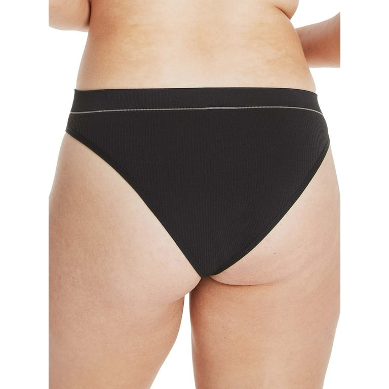 Hanes Women's Originals Seamless Rib Hi-Rise Cheeky Panties Pack