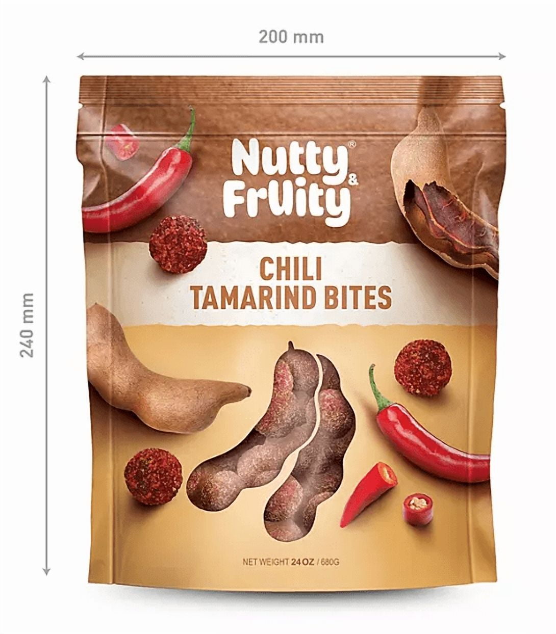 Nutty Fruity Chili Tamarind Bites, 24 oz.