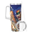 thumbnail image 2 of Lsque Mario Pattern 40 OZ Ice Bully Cup with Handle and Straw, Double Wall Stainless Steel Tumbler Travel Coffee Cup with Lid for Christmas Present, 2 of 8
