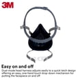 thumbnail image 4 of Respirador reutilizable 3M 7501 de media cara, NIOSH, pequeño, 4 of 8