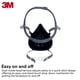 thumbnail image 4 of Respirador reutilizable 3M 7501 de media cara, NIOSH, pequeño, 4 of 8