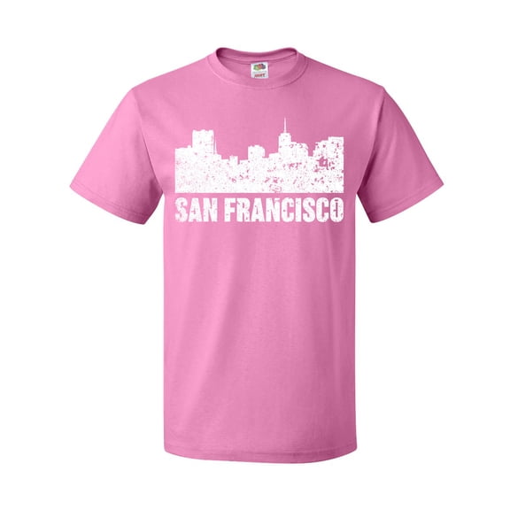 Inktastic San Francisco Skyline with Grunge T-Shirt