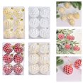 thumbnail image 2 of 6 piezas de 6 cm para decoración de árbol de Navidad, adorno navideño, bola colgante para árbol de Navidad, 2 of 5