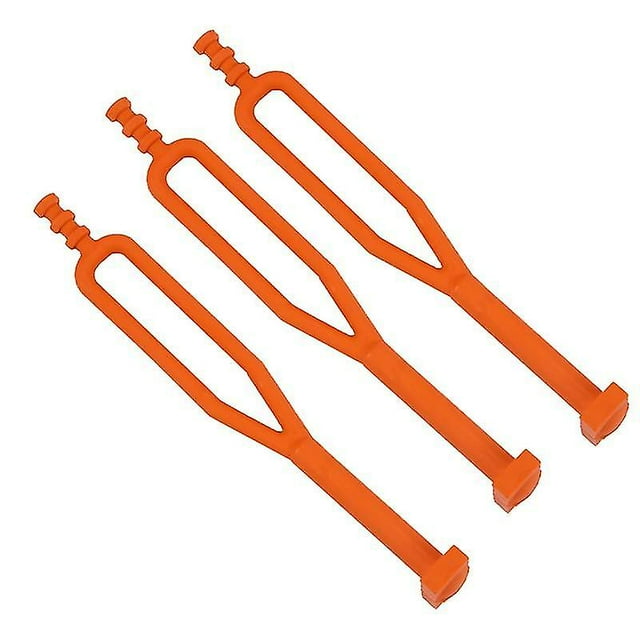 Amdohai 3x Motorcycle Universal Side Stand Rubber Strap For Ktm Xc Xcf Orange