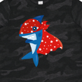 thumbnail image 4 of Inktastic Superhero Shark, Cute Shark, Blue Shark, Cape Boys or Girls Toddler T-Shirt, 4 of 5