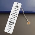 thumbnail image 3 of Boreal Craft Folding Craft Table with Storage Stainless Steel Bookmark With Meaningful Words For Self Family Friend Book Lover (with Pendant), 3 of 5