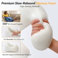 thumbnail image 4 of UNIWELL Travel Neck Pillow for Adults, Memory Foam Airplane Pillow, Adjustable Flight Pillow, Portable Travel Accessories with Eye Mask, Earplugs and Carry Bag, 4 of 7