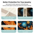 thumbnail image 3 of Starfish Travel Portable Square Jewelry Box Organizer Earring Necklace Bracelet Holder Decorative Display Case Stand Storage Box, 3 of 6
