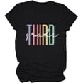 thumbnail image 2 of Third Grade T-Shirt for Women 3rd Grade Teacher Shirt Teacher Appreciation Short Sleeve Shirt Teacher Gift Tee, 2 of 4