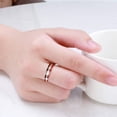 thumbnail image 5 of 3-Ring Wedding Band Set for Women Stacking Thin Ring Sterling Silver Ginger Lyne Collection, 5 of 6