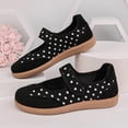 thumbnail image 4 of Women's Mary Jane Ballet Flat with Strap Women's Fashionable Thick Sole Polka Trendy Comfortable Casual Shoes, 4 of 9