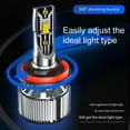 thumbnail image 3 of DAMIFU 2X Car LED Headlight Fog Light Super Bright 50000H 12000LM 60W H4H1H3 H4/HB2/9003, 3 of 9