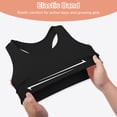 thumbnail image 2 of INNERSY Girls' Cotton Racerback Training Bras Wireless Bra for Kids 3 Pack(L,Black/Grey/White), 2 of 7