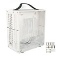 thumbnail image 2 of PC Case, Micro ITX Tower with Ventilated Airflow Design, Transparent Acrylic Side Panel, Compact Desktop ITX Chassis for Motherboard,  Power Cable, 2 of 7