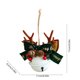thumbnail image 3 of Christmas Bells Hanging Pendant Set | Metal Gold Red White Ornaments | Antler Bow Design | Durable Reusable Christmas Tree Door Wall Festive Decor | Holiday Gift Accessory, 3 of 6