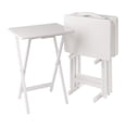 thumbnail image 1 of Alex 5-Pc Snack Table Set White Finish, 1 of 11