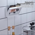 thumbnail image 2 of Matsuzay Caja de teléfono móvil para baño Bolsa de teléfono inteligente con soporte impermeable montado en la pared Teléfono y Comunicación Blanco, 2 of 6