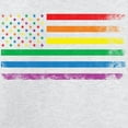 thumbnail image 3 of CafePress - Rainbow American Flag Sweatshirt - Crew Neck Sweatshirt, 3 of 4