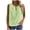 Green, variant on Women Eyelet Hollow Out Round Neck Sleeveless Geometric Casual Boho Vacation Beach Loose Tank Tops, White XXL