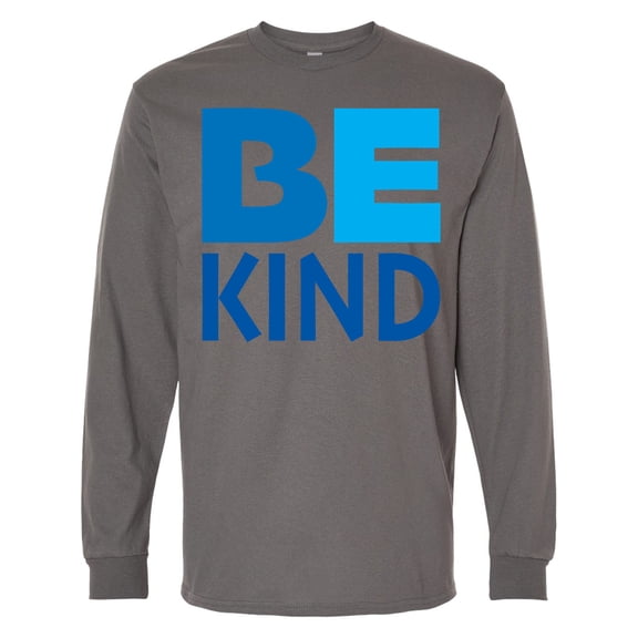 Inktastic Be Kind Logo in Blue Long Sleeve T-Shirt