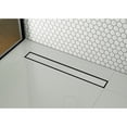 thumbnail image 2 of Kingston BSF2420 Watercourse 24-Inch Stainless Steel Linear Shower Drain with Reversible Tile Insert and Flat Grate in Matte Black, 2 of 9