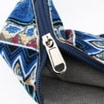 thumbnail image 4 of Bolso bandolera mujer, bolso bandolera, gran capacidad, clásico, plegable, lino, Azul, 4 of 8