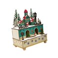 thumbnail image 3 of Caja de música con luces navideñas, decoración navideña, caja de música para armar tú mismo, figuras con luces LED para chimenea, fiestas y vacaciones, 3 of 9