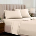 thumbnail image 2 of Superior 4-Piece 1500 Thread Count Ivory Sheet Set, Queen, 2 of 12