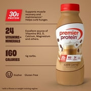 Premier Protein Shake, Café Latte, 30g Protein, 11.5 fl oz, 12 Ct
