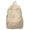 Khaki, variant on 15Inch Soft 3D Checkerboard Backpack for Teen,Versatile Casual Backpack,Solid Color Design, Casual Drawstring Zipper Daypack For Junior And Senior High School Students
