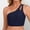 Navy, variant on Women's Bikini Tops One Shoulder Tankini Sports Bra Keyhole Swim Bras Full Coverage Bathing Suit Tops Leopard Print Swimsuits for Women Two Piece plus Size Bikini Tops for Women 3x Ruffle Bikini Top