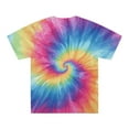 thumbnail image 4 of Men Summer Tops Men's Tie Dye Colorful T Shirt Novelty Tie Dye Style Short Sleeve Spiral Stripe Print Oversized Tee Shirt Mens Workout Tops plus Size Bedroom M Scrub Mens Summer Men Shirts Blue 3XL, 4 of 4