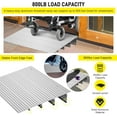 thumbnail image 4 of Door Threshold Ramp 4" Rise Door Ramp Aluminum Entry Ramp or Doorways Rated 800 lbs Load Capacity forWheelchair Scooters Power Chairs Walkers, 4 of 7
